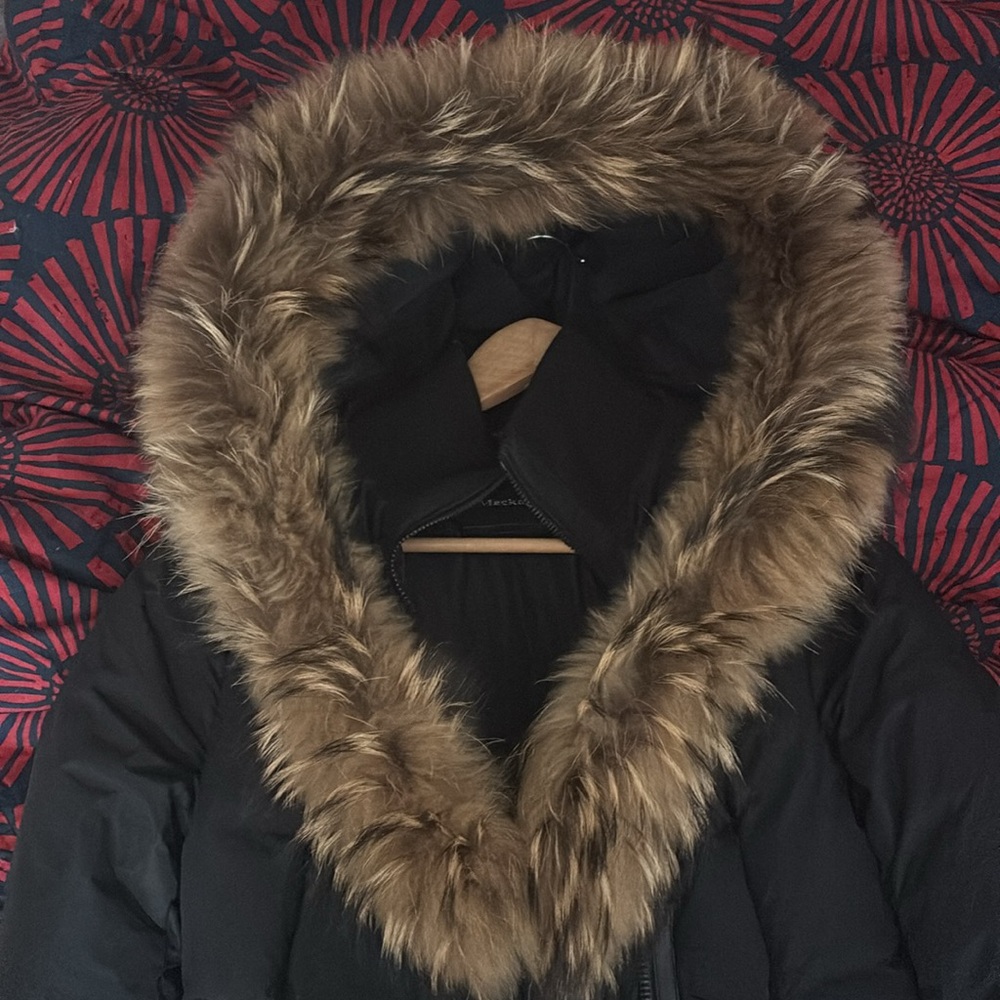 Mackage Women's Black Fur-Trimmed Jacket - Picture 13 of 14